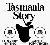 Tasmania Story (USA) Title Screen